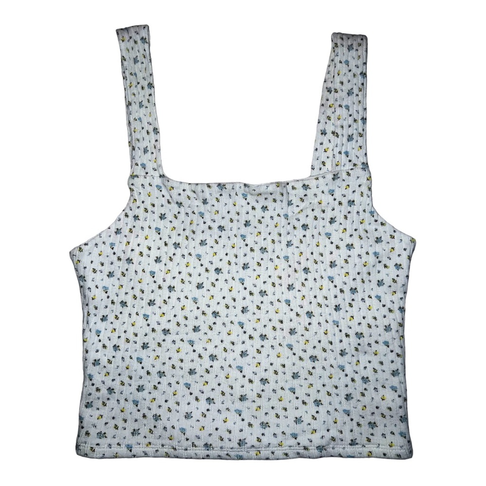 American Eagle floral crop tank top
